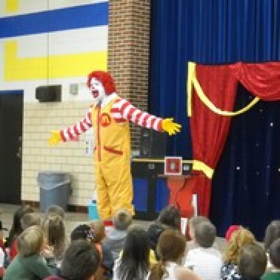 Ronald McDonald visits Point Elementary