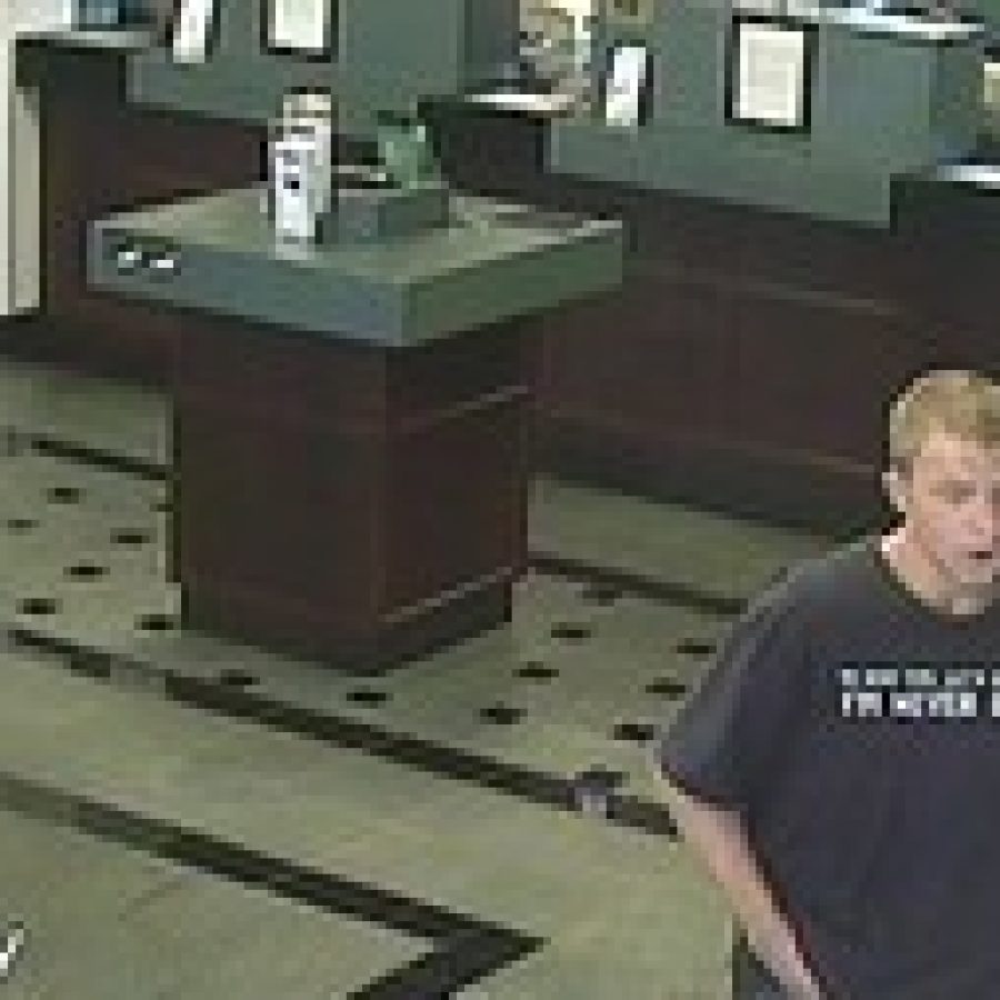 County Police are seeking this man in connection with the robbery of Reliance Bank in Fenton. 