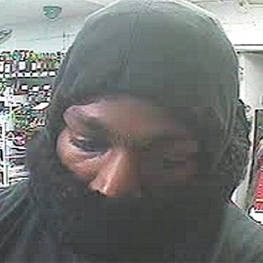 St. Louis County Police are seeking the publics help in identifying this suspect in todays armed robbery at the Circle K gas station at 9311 S. Broadway.