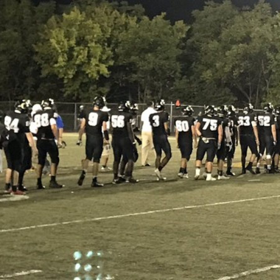 The football Tigers after earning their homecoming victory last week. Photo by Ross Bullington.