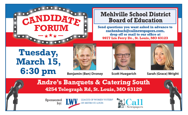 Candidate forums set for Lindbergh Board of Education, Mehlville Board of Education
