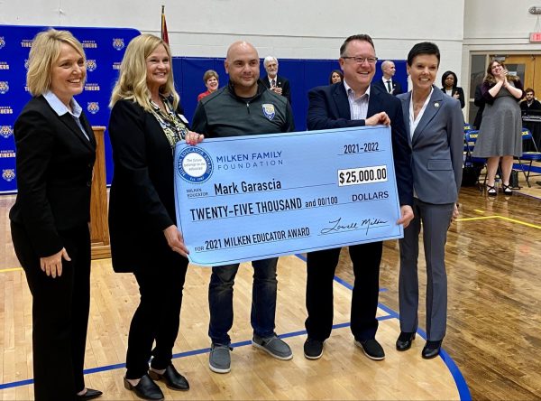 Hancock High teacher receives surprise of a lifetime with $25,000 Milken award