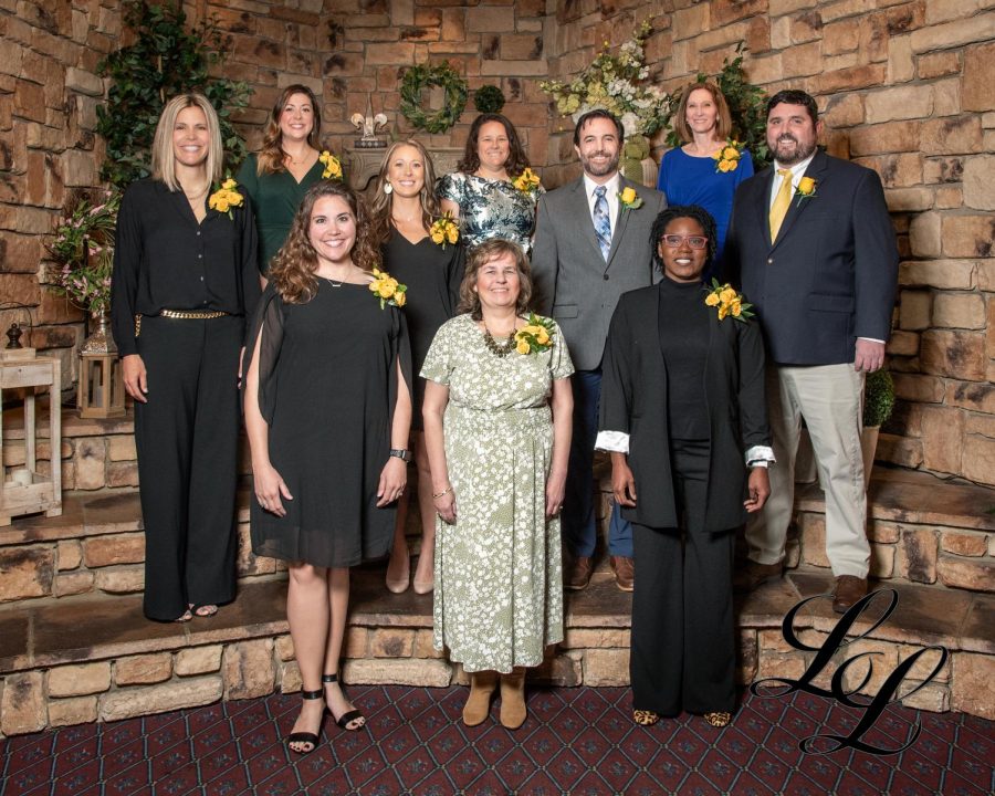 The 2022 Lindbergh Leaders, pictured above. Top row, from left: Carena Helich-Henry, Sada Lindsey, Karen Czaicki. Middle Row, from left: Jaclyn Jezik, Cami Dairaghi, Matthew Griner, Mark Pfieffer. Front Row, from left: Patti Thomas, Donna Bouckaert, John Turner.