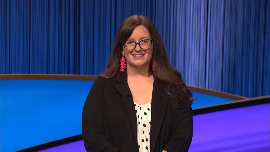 Buerkle Middle and Washington Middle Assistant Band Director Emily Fiasco appears on Jeopardy!