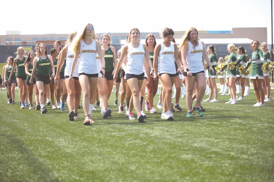 ‘Things are looking great’ this season for the Lindbergh girls cross country team said head coach Brian Hilton, with 40 students trying out for the team this year. 
