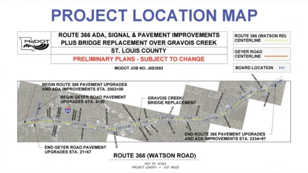 MoDOT to resurface Watson Road, also upgrading sidewalks