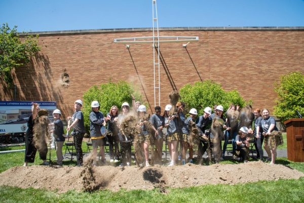 Lutheran High South, a private school in Affton, breaks ground on its new Center for the Arts May 3. Those in attendance included U.S. Congresswoman Ann Wagner, R-Ballwin.
