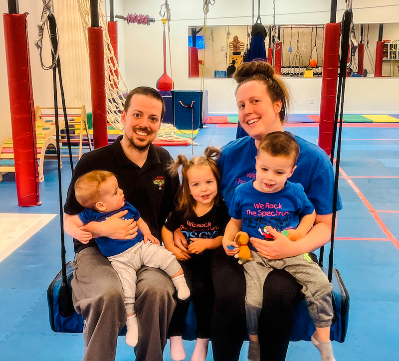 We Rock the Spectrum - Fenton owners Andrew, left, and Kara Magistri  with their children Jonas, Daniela and Reese. 