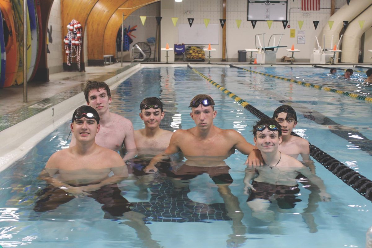 The Mehlville boys swimming and diving team has just five swimmers this year, but first-year head coach Mark Hromnak is taking it one day at a time. Photo courtesy of the Mehlville School District. 