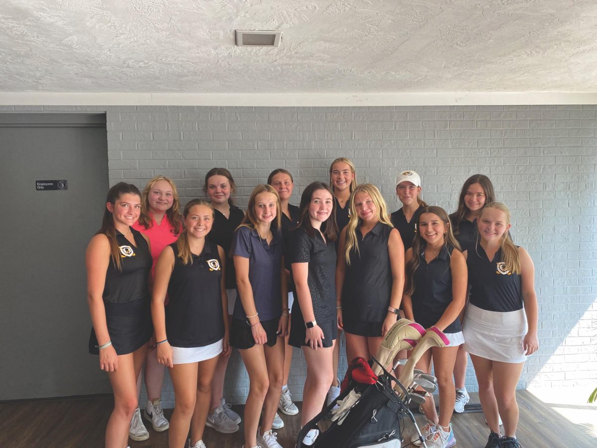 Depsite not having any seniors on the squad this season, things are looking very promising for the Oakville girls golf team, said head coach Emily Baker. Photo courtesy of the Mehlville School District. 