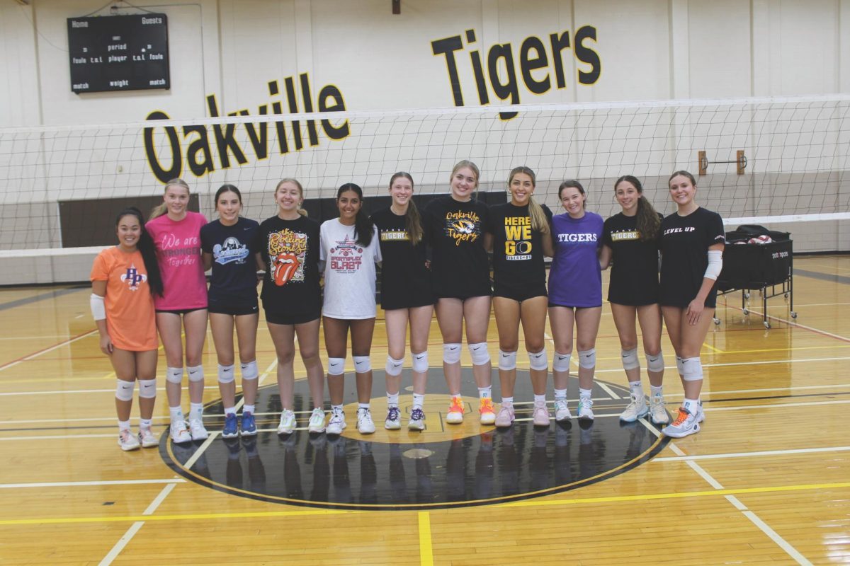 The OHS girls volleyball team is leaning on a trio of seniors to help them bounce back from the team’s first losing season since 2016. Photo courtesy of the Mehlville School District. 