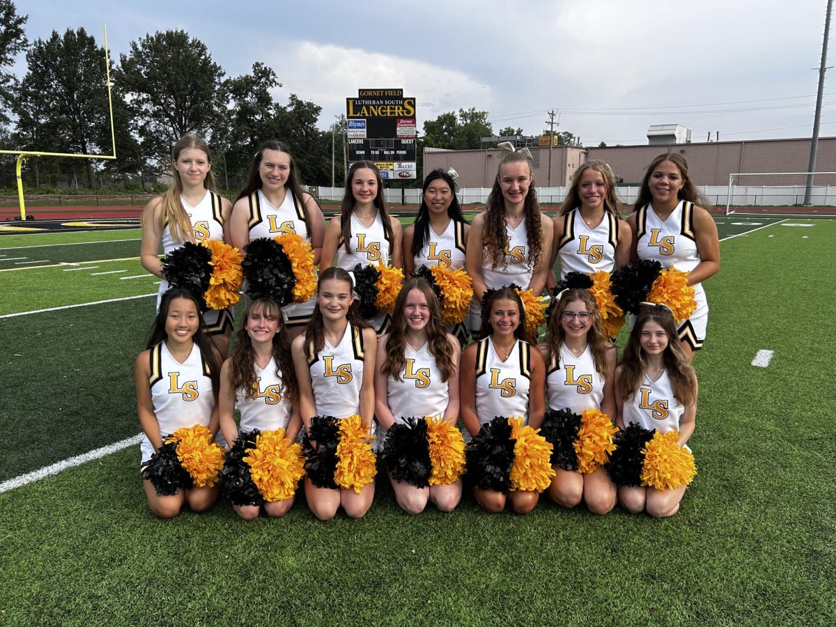 The Lutheran South Competition Cheer Team. Photo provided by Cristyn Cannon.