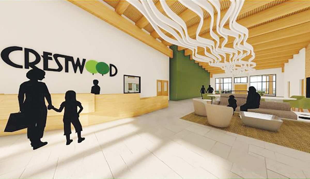 A rendering of the proposed new Crestwood Community Center. Renderings courtesy of the City of Crestwood.