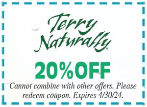 Healthy Shopper – Terry Naturally 20% Off – April 2024