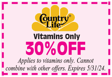 Healthy Shopper – Country Life 30% Off  – May 2024