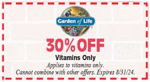 Healthy Shopper – Garden of Life 30% Off – August 2024