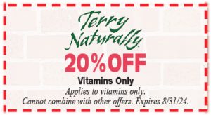 Healthy Shopper – Terry Naturally 20% Off – August 2024