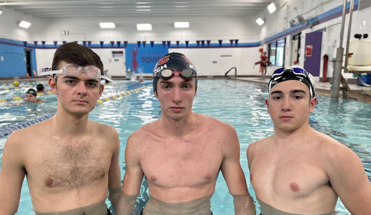 Despite training away from home, the Mehlville boys swim team is determined to compete and make the most of the season. Photo courtesy of the Mehlville School District 