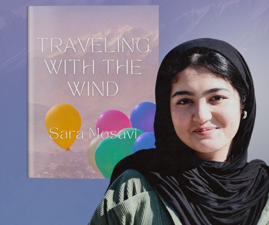 Sara Mosavi and her memoir, "Traveling with the wind." 