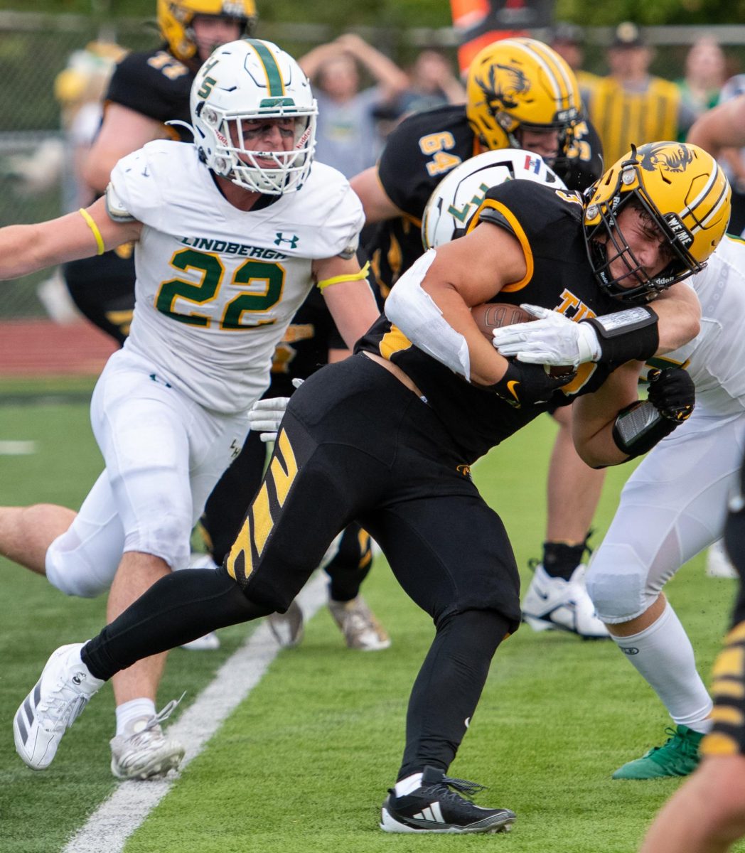 The Lindbergh High School football team opened the season with a close 24-21 win against Oakville on Aug. 30.