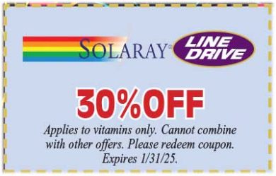 Healthy Shopper – Solaray 30% Off – Jan 2025