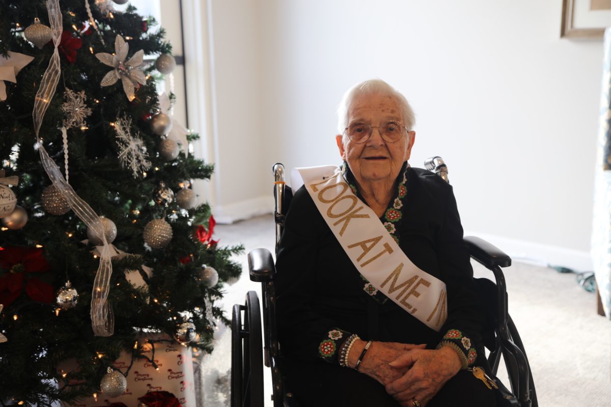 Lola Neudling on her 103rd birthday.