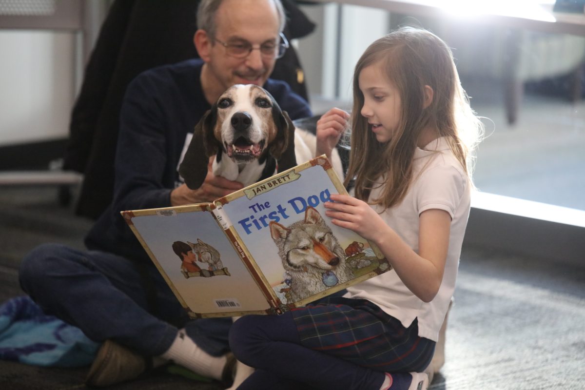 A resue dog enjoys "The First Dog."