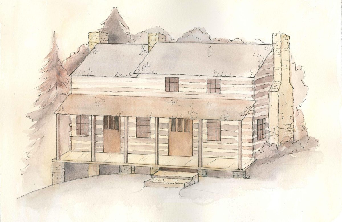 Drawing provided by Sally Cakouros, site manager for Historic Sappington Houses.