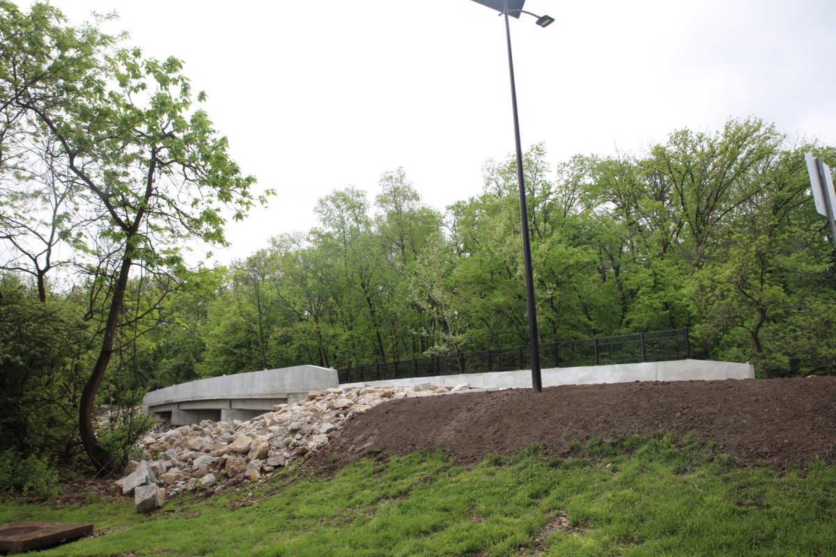 The bridge at Whitecliff Park had been closed for construction since September 2024.