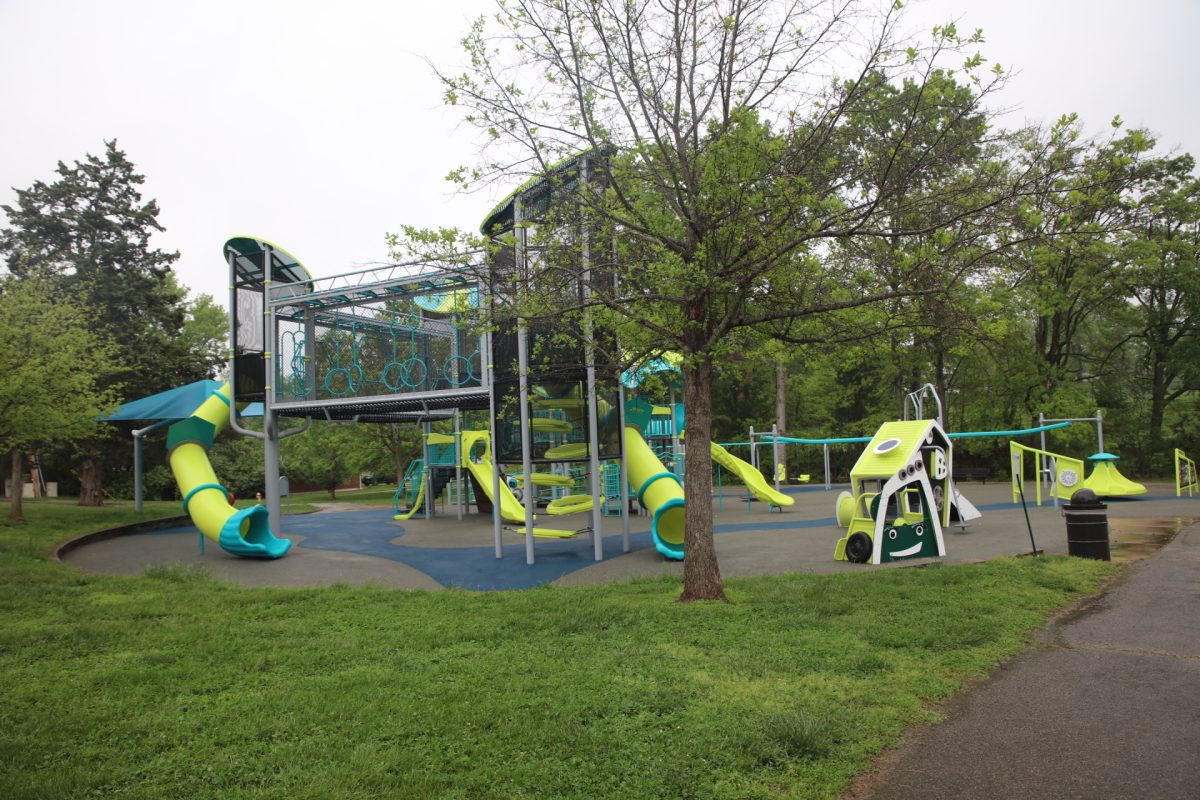 The new playgrounds at Crestwood Park.
