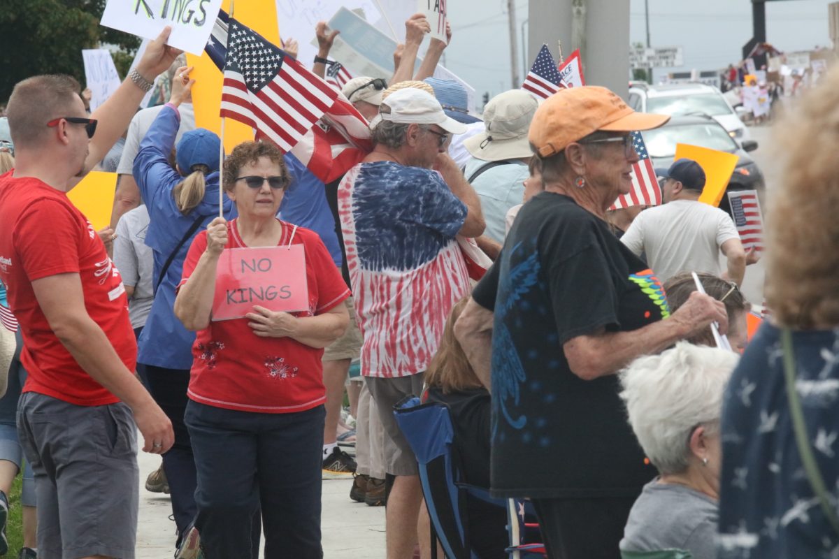 The June 14 "NO KINGS" protest was held at the intersection of S. Lindbergh Boulevard and Baptist Church Road.