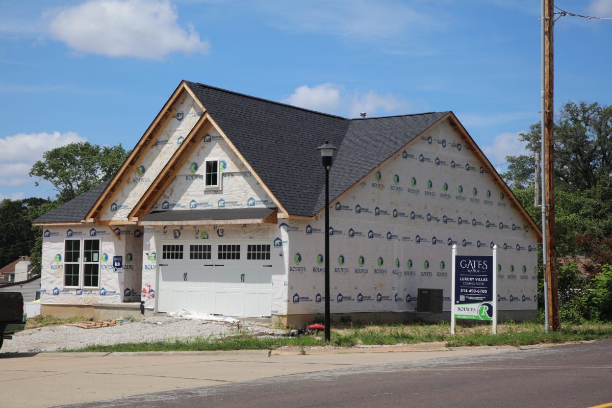 Construction at Gates Manor Court.