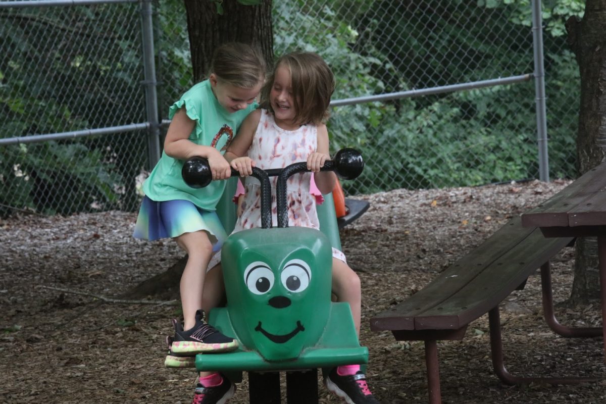 Incoming kindergarten students and their families were invited to attend a Kindergarten Breakfast at Hagemann Elementary School on July 31 to help ensure a smooth transition from preschool. In addition to eating breakfast, students played on the playground for “recess,” pictured above.   