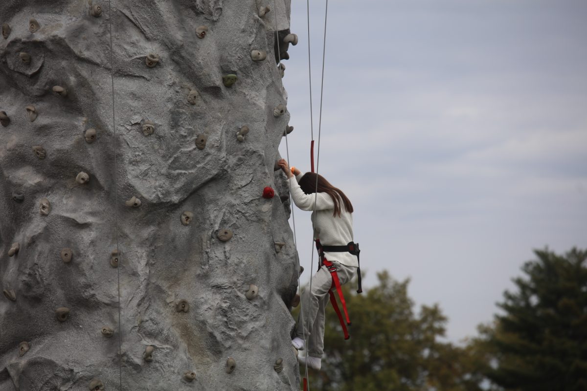 As in years past, SunCrest Fest had a climbing wall where people could strap themselves in and try to reach the top.