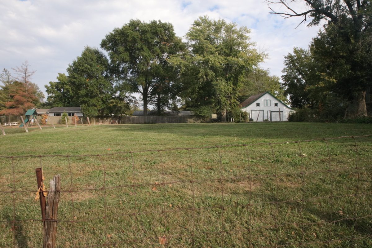 This land was utilized in Noelle Wagner's farmers market for a handful of years before being discontinued. The fences were installed by prisoners of war during World War II.