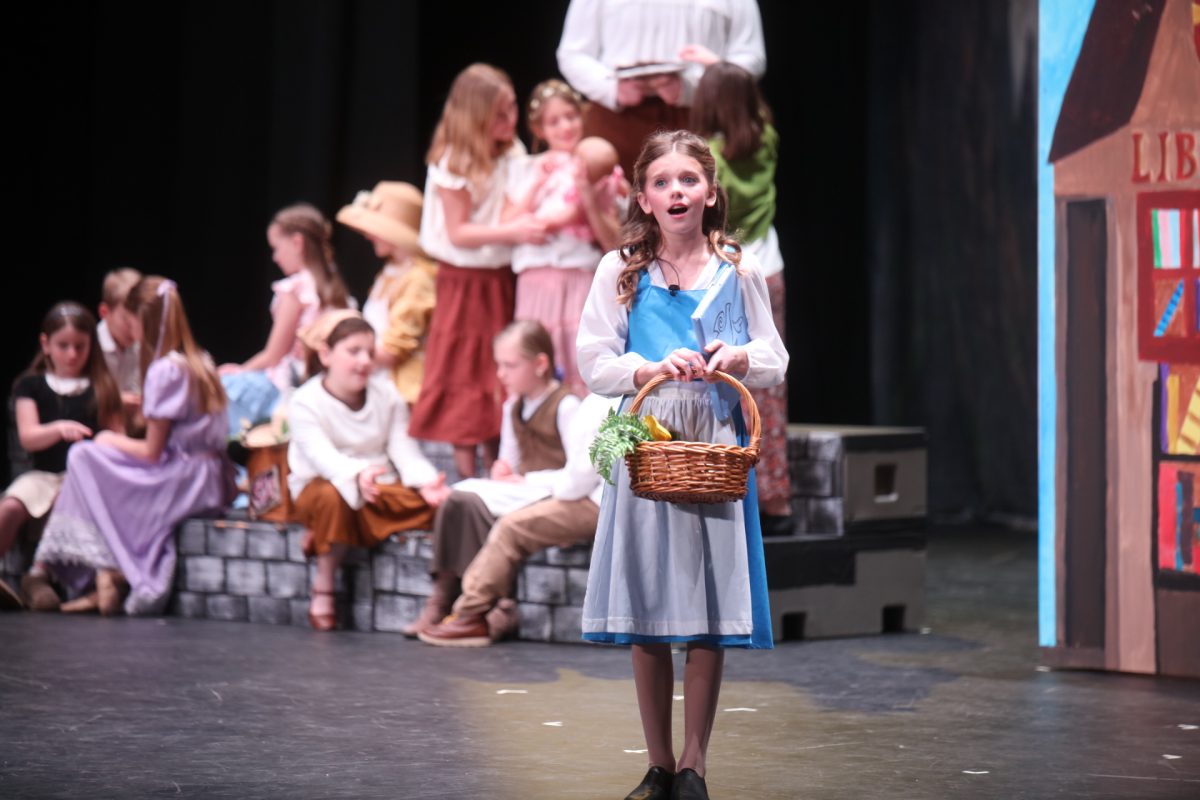 Hannah Rodick played Belle in the Lindbergh Schools production of “Beauty and the Beast Jr.” on Jan. 17. 