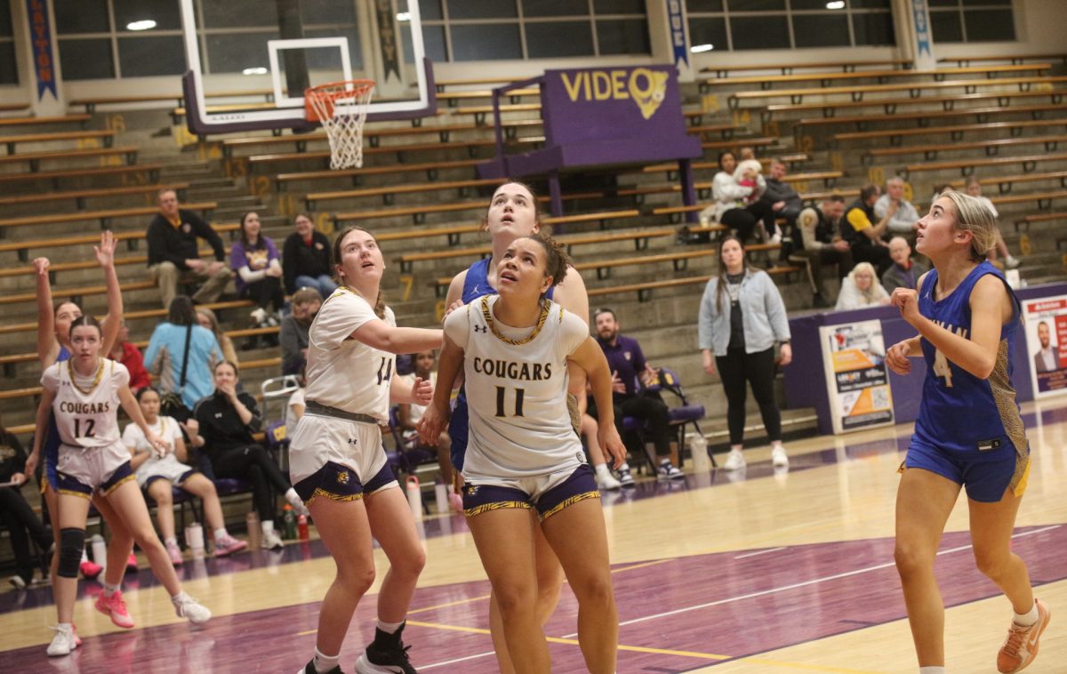 Affton junior Phoenix Clark watches the ball fly through the basket following a shot by Seckman.