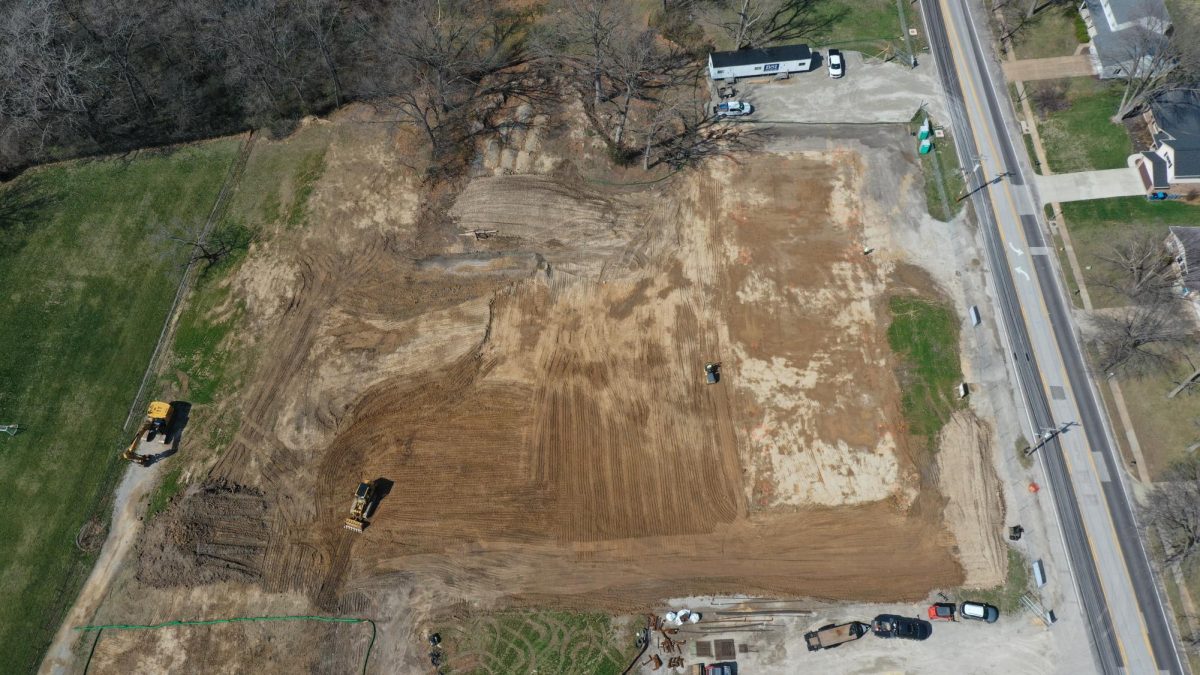 Construction is underway at the site of the Lindbergh Farmers' Club. Photo courtesy of Lindbergh Schools.