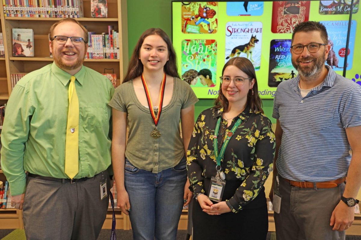 Daniela Miletic, pictured second from left. Photo courtesy of Lindbergh Schools.