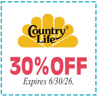Healthy Shopper Country Life 30% off