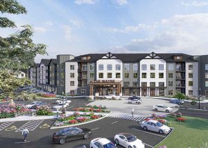 A rendering of The Wayne apartment complex, which is slotted for 8800 Watson Road. Photo courtesy of the City of Crestwood.