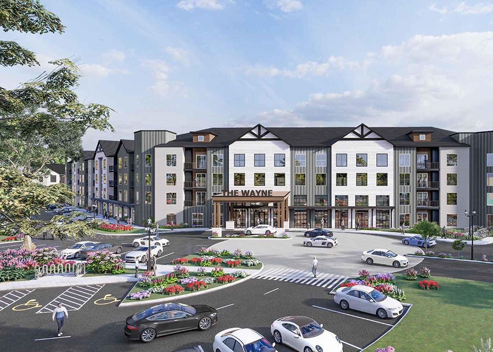 A rendering of The Wayne apartment complex, which is slotted for 8800 Watson Road. Photo courtesy of the City of Crestwood.