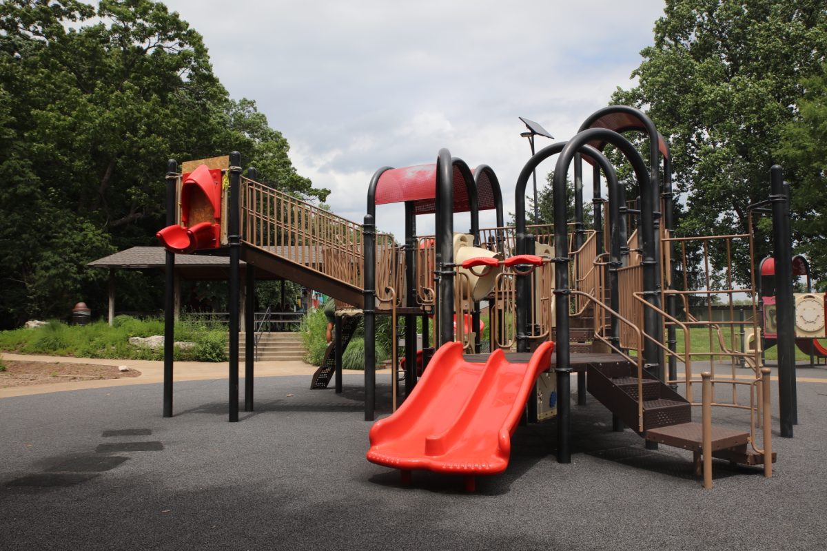 Crestwood has plans to replace the current playground at Whitecliff Park, pictured above.