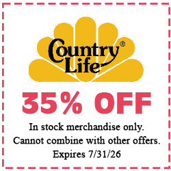 Healthy Shopper Country Life 30% off