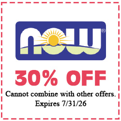 Healthy Shopper NOW Vitamins 30% Off