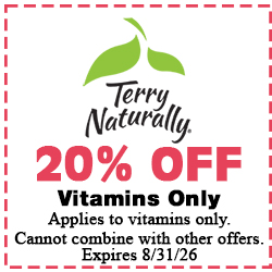 Healthy Shopper Terry Naturally 30% off