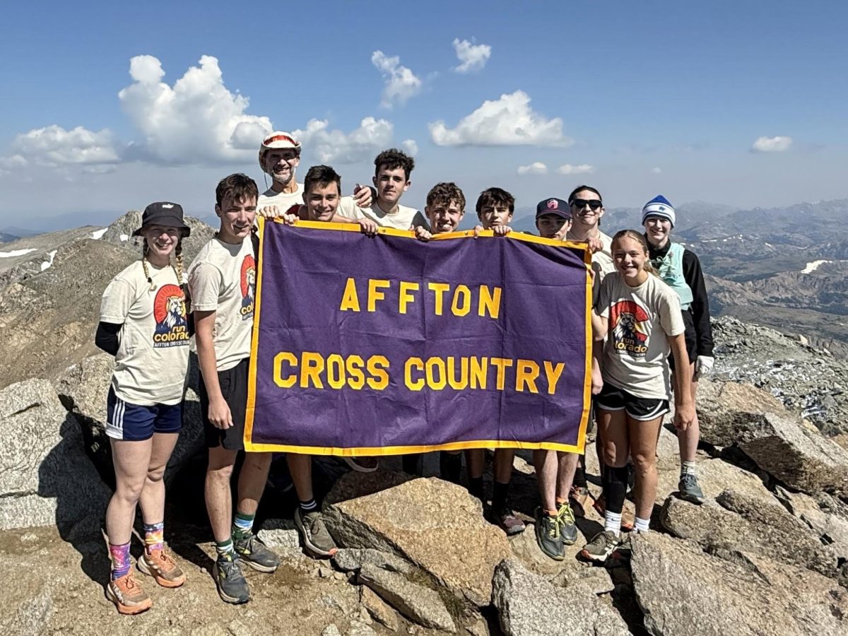 Students from the Affton High School cross country team pose for a photo in Colorado on a past trip. Photo courtesy of Rob Walker.