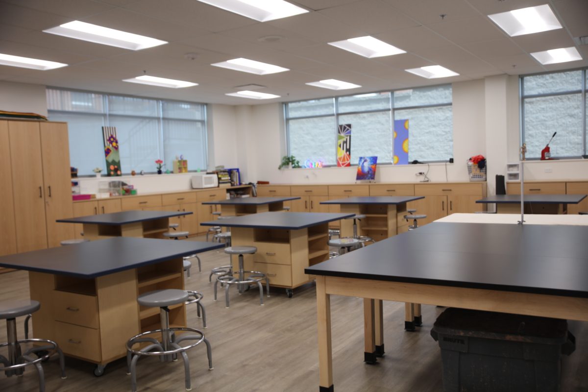 One of Notre Dame High School's new science classrooms, pictured at the school'sopem house held on Aug. 9.
