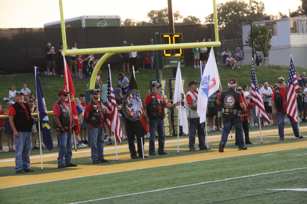 The Missouri Patriot Guard Riders at Lindbergh's first responders and military appreciation night on Sept. 11.
