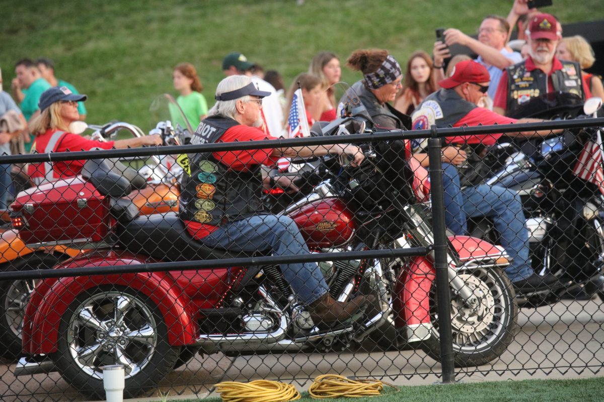 The Missouri Patriot Guard Riders at Lindbergh's first responders and military appreciation night on Sept. 11.